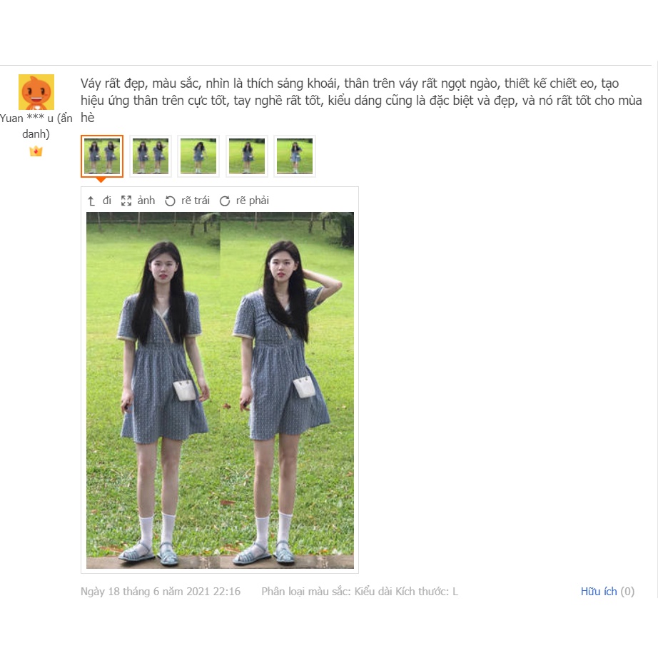 Đầm Xanh Sữa Họa Tiết Thêu Tay Nữ Tính Thích Hợp Cho Mùa Thu Đông