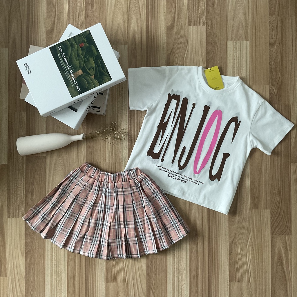 Áo thun họa tiết chữ ENJOG A737
