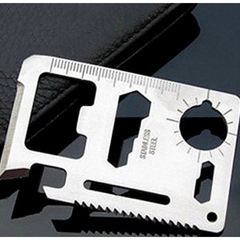 Thẻ đa năng miếng thép 11 chức năng đi phượt loại tốt