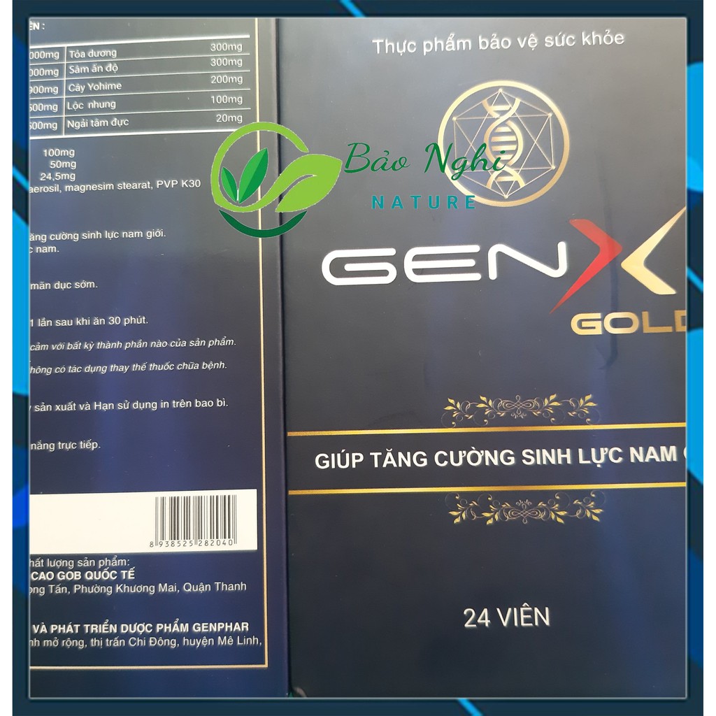 [CHÍNH HÃNG] VIÊN SINH LÝ GEN X GOLD HỘP 24 VIÊN-Đỉnh Phong Độ Tăng Sung Mãn Nhấp Liên Hồi Hàm Lượng Khủng-[CÓ CHE TÊN]