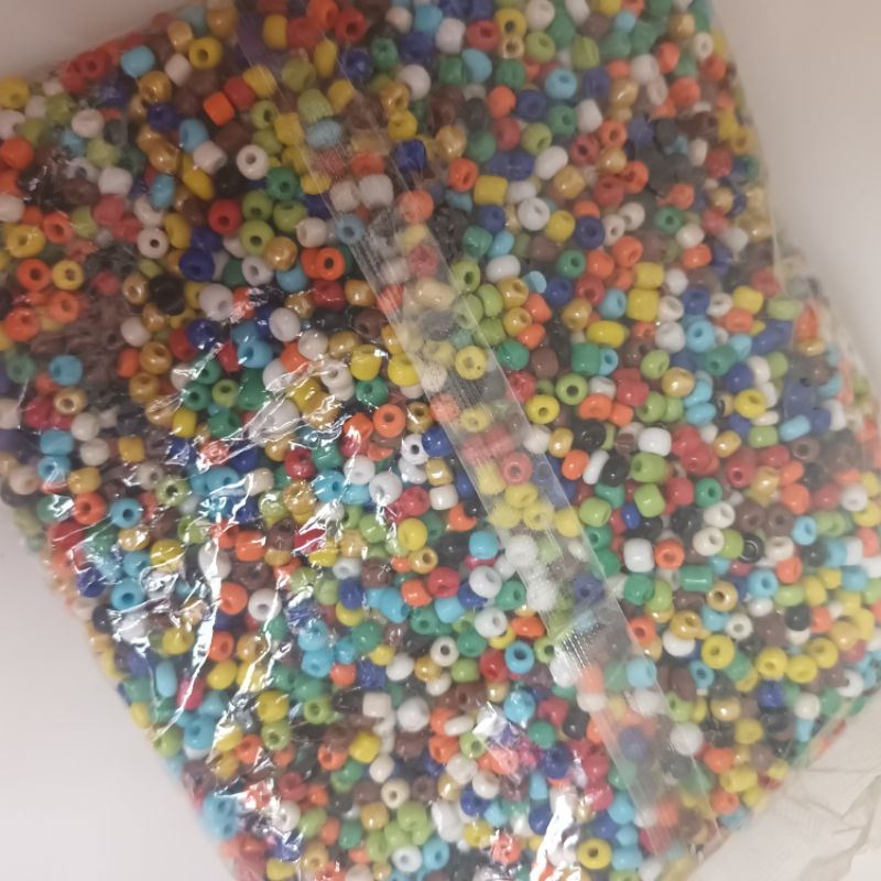 túi 100g hạt nhựa dẹt 3li làm handmade nhiều màu