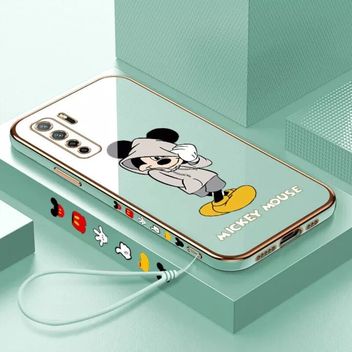 Ốp Điện Thoại Mềm Mạ Điện Hình Mickey Cho Huawei nova7 nova7i nova5T nova7pro nova8 nova8se play nova8i nova9se