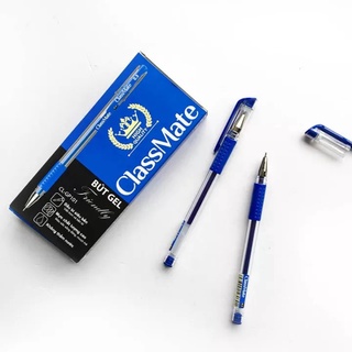 Hộp 12 bút bi bút gel 0.5mm CL- GP101 cao cấp mực đều - 2 ngòi bút nước xanh đen đỏ ANKICO
