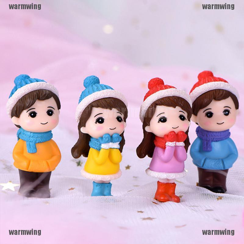 Set 2 Mô Hình Cặp Đôi Tình Nhân Mini Trang Trí Tiểu Cảnh