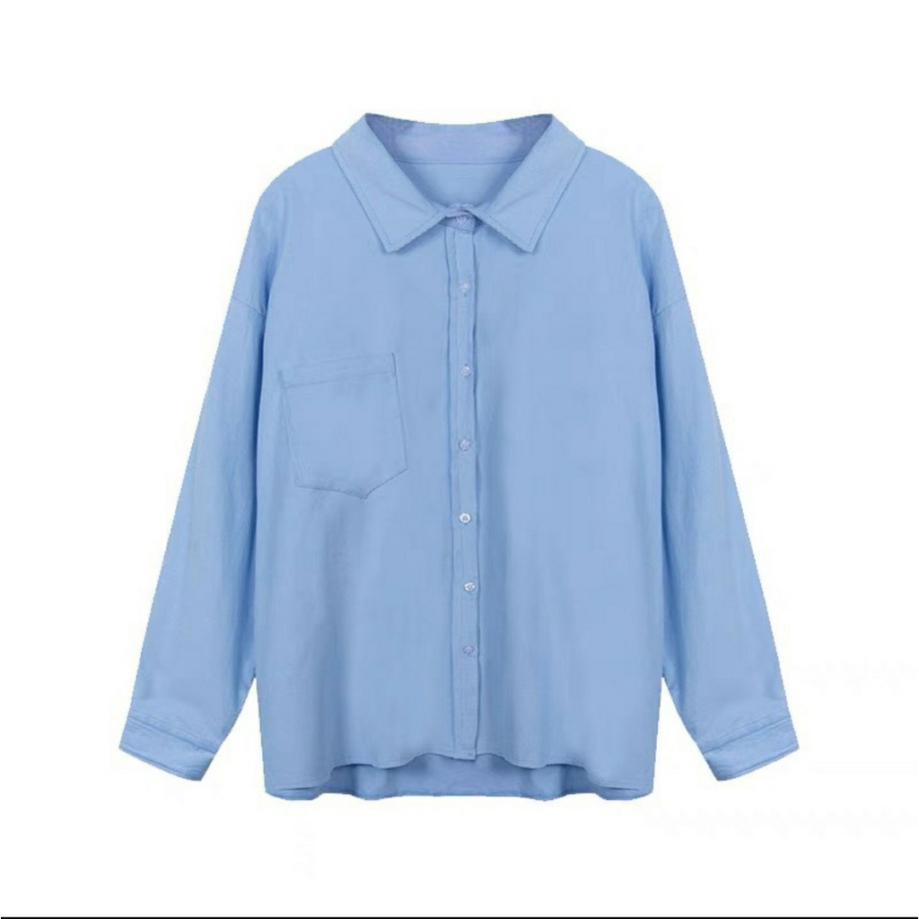 Áo sơ mi form rộng phong cách hàn quốc