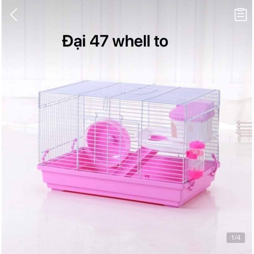 Lồng Hamster Size Đại 47x30cm whell to