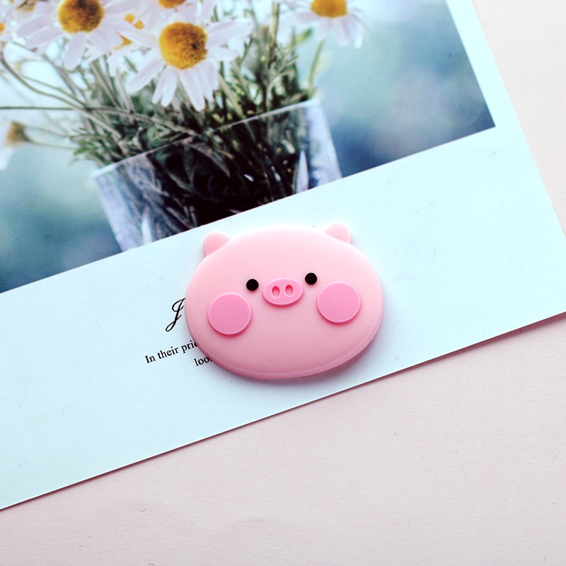 Set 5 Phụ Kiện Trang Trí Cốc/Điện Thoại Hình Chú Heo Hồng Dễ Thương