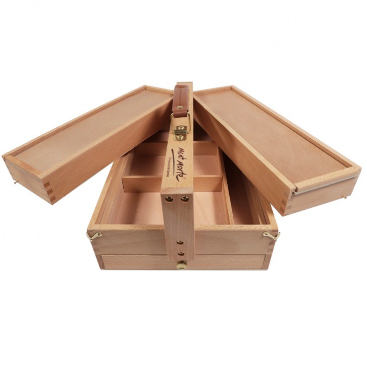 HỘP GỖ ĐỰNG DỤNG CỤ VẼ MONT MARTE MM-MEA0009 (THIẾT KẾ ĐỘC ĐÁO)