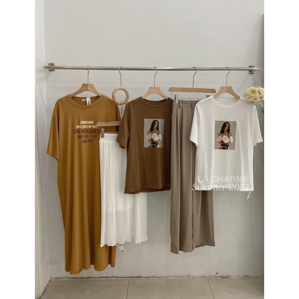 Quần culottes xếp li chun sau 2112 (nâu/đen) | BigBuy360 - bigbuy360.vn