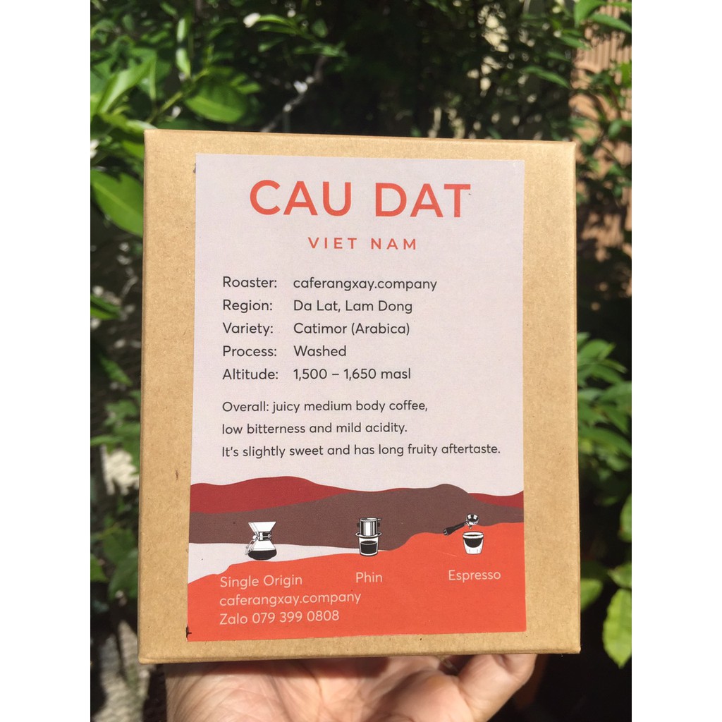 Cafe rang xay mộc Arabica Cầu Đất PHIN GIẤY. Mượt, hương trái cây đa dạng, ngọt hậu kéo dài. | BigBuy360 - bigbuy360.vn