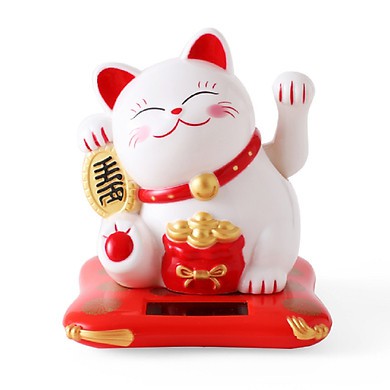 Mèo thần tài vẫy tay sử dụng năng lượng ánh sáng - mời chào tài lộc đến - Ánh sáng Mặt Trời / Ánh sáng đèn