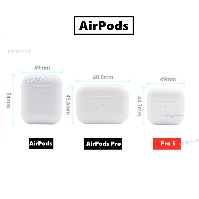 Tai Nghe Bluetooth TWS AirPods Pro5 Cao Cấp Nhất - Đổi Tên - Định Vị - Tháo Tai Dừng Nhạc