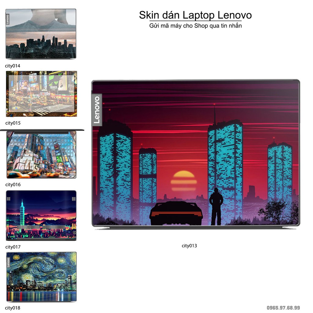 Skin dán Laptop Lenovo in hình thành phố _nhiều mẫu 3 (inbox mã máy cho Shop)