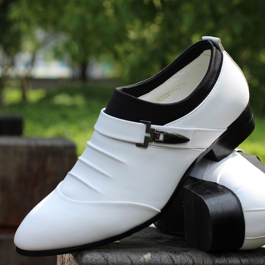 Giày Da Oxford Mũi Nhọn Phong Cách Anh Quốc Cho Nam 2022#Giày Đen sh