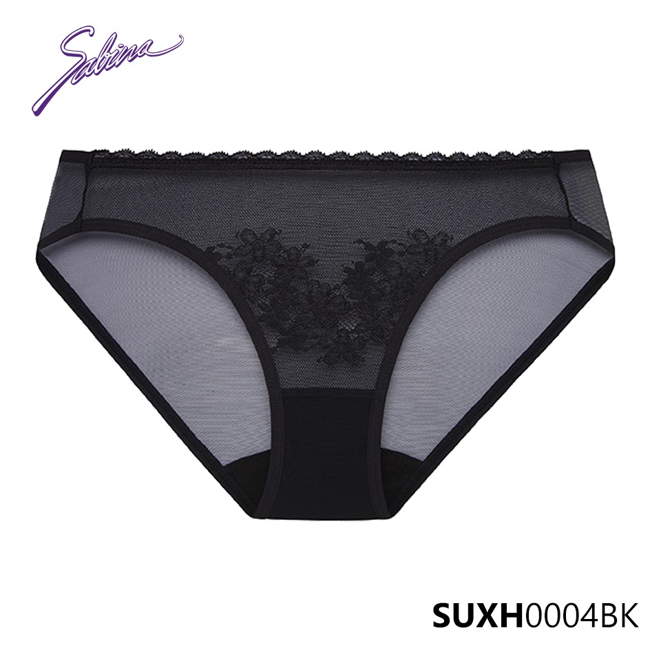 Combo Áo Lót Cup Ngang Mút Dày Vừa Phối Ren Và Quần Đồng Bộ Màu Đen Fashion Soft Doomm By Sabina SBXH0004BK+SUXH0004BK | BigBuy360 - bigbuy360.vn