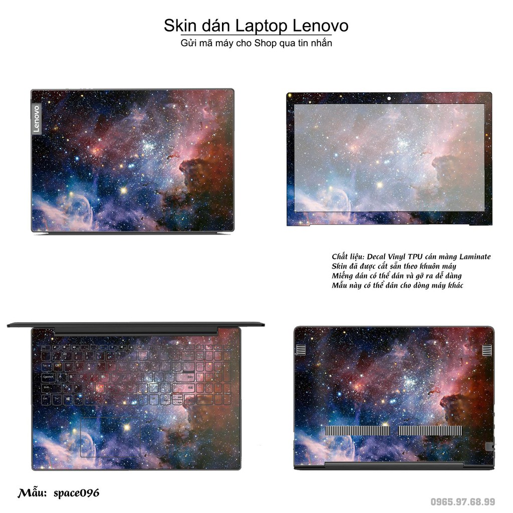 Skin dán Laptop Lenovo in hình không gian _nhiều mẫu 16 (inbox mã máy cho Shop)