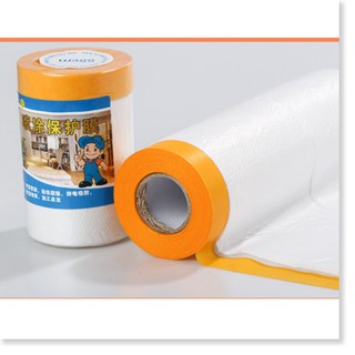 MÀN CHE BẢO VỆ KHỎI SƠN 3M BẢO VỆ PHUN SƠN 55cm x 20Mét (Bộ 3 cuộn)