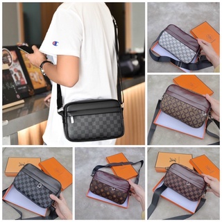 Túi nam cắp nách, đeo chéo, họa tiết caro phong cách hàn quốc dành cho nam