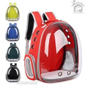 STHA - Balo chó mèo dạng trong suốt (balo phi hành gia) túi vận chuyển thú cưng dưới 7kg