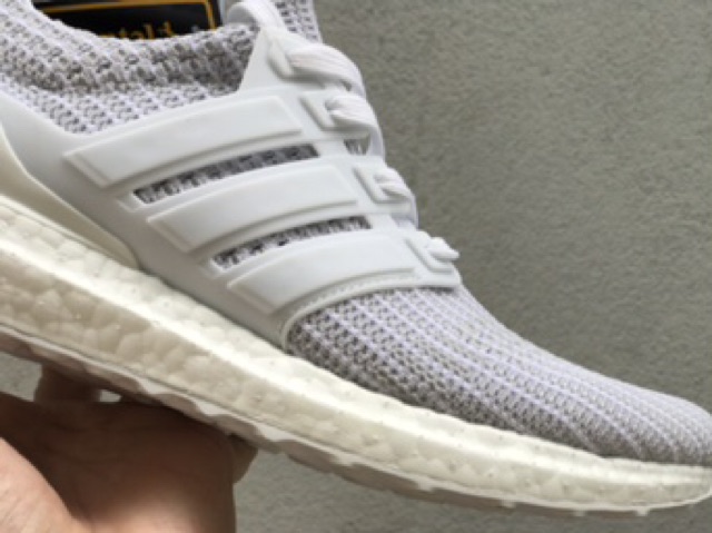 Giày Ultra Boost 4.0 Triple White cao cấp êm bền nhẹ gym chạy bộ