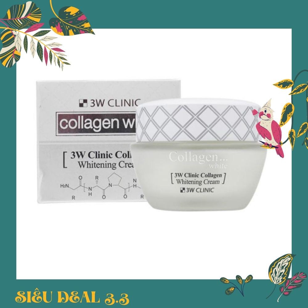 Kem Dưỡng Trắng Da Tinh Chất Collagen 3W Clinic Collagen Whitening Cream 60ml | BigBuy360 - bigbuy360.vn