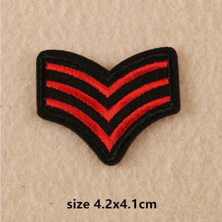 Miếng Dán Ủi Trang Trí Quần Áo Thêu Hình Bàn Tay Phong Cách Quân Đội