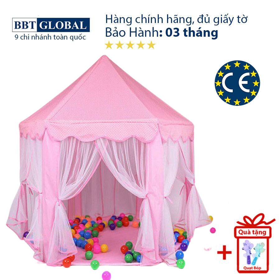 Mã LIFEM1 giảm 50k đơn 99k Lều công chúa lớn cho bé có rèm 140cm BBT