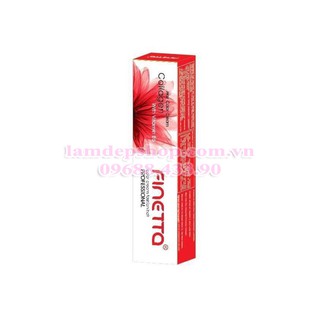Nhuộm tóc - Finetta - Hair Color Cream Collagen - Mã Màu Phủ Bạc Tự Nhiên /0 (100ml) (Cần mua thêm trợ nhuộm)