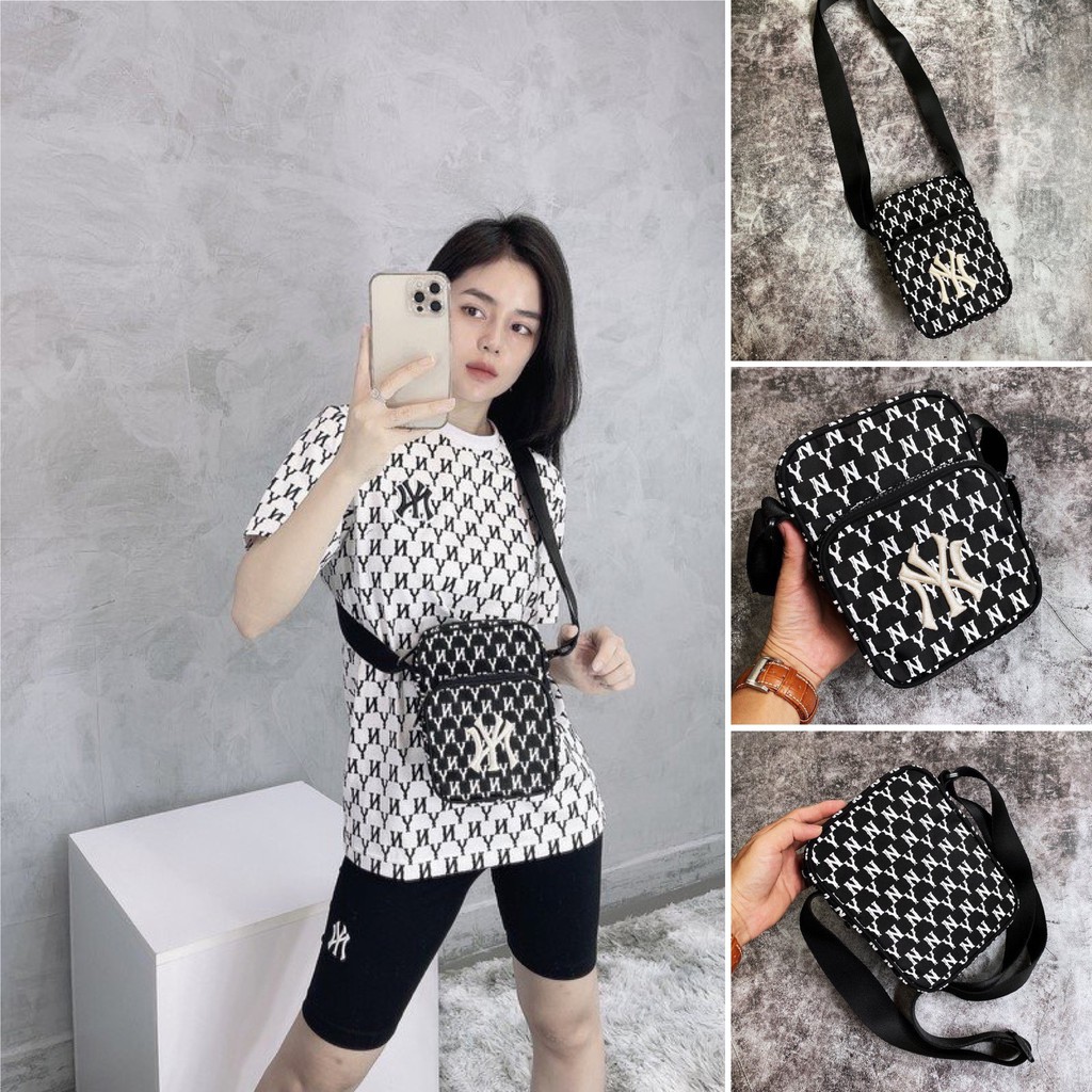 ⚡️ Túi đeo chéo M.LB NY Đen/Trắng XUẤT DƯ FULL TEM TAG | BigBuy360 - bigbuy360.vn