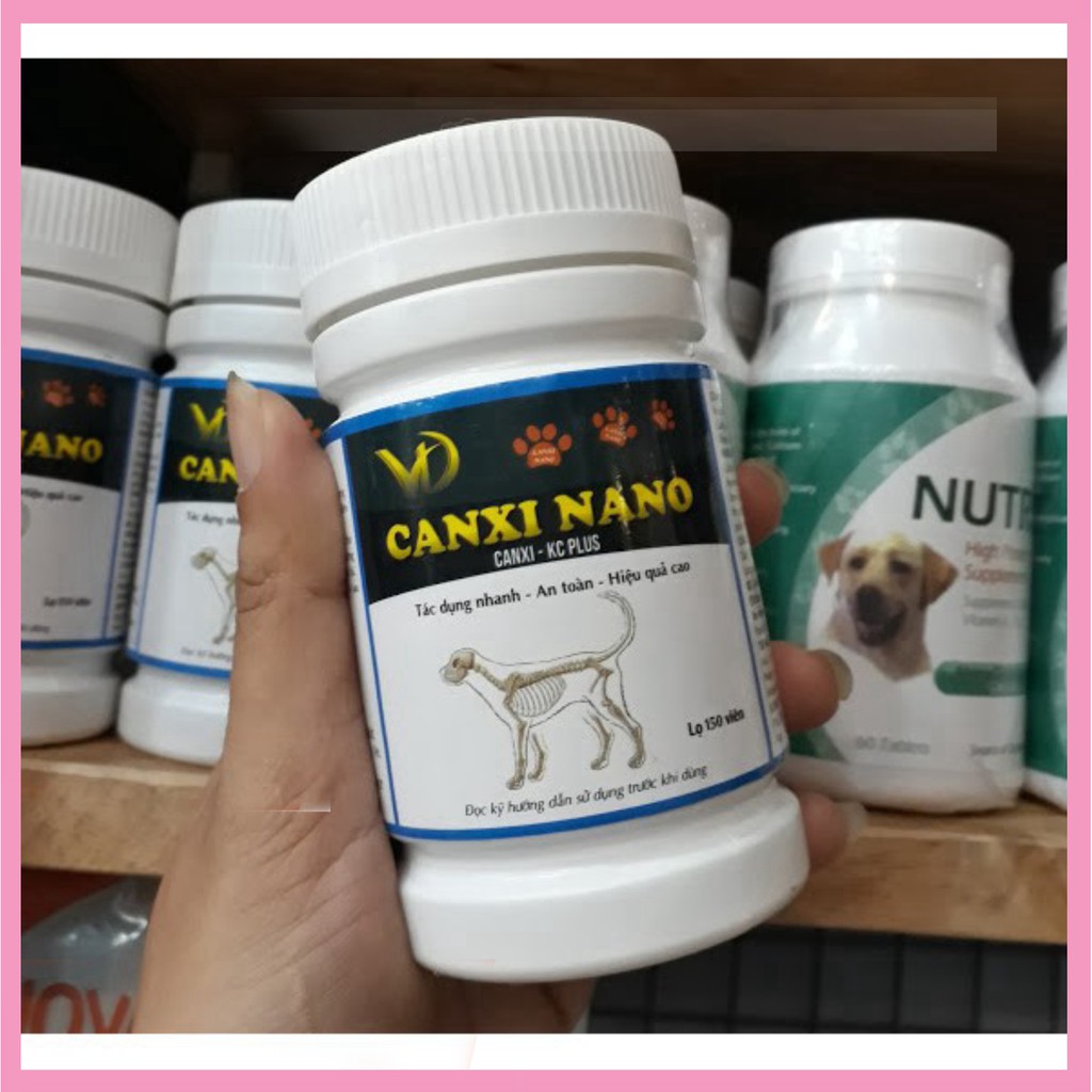 Viên Canxi Nano dành cho chó mèo loại 150 Viên