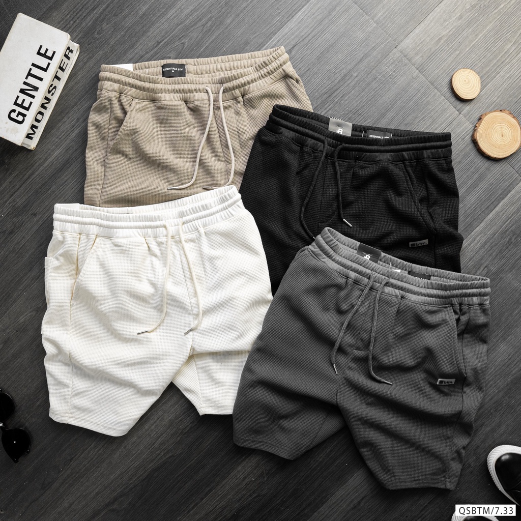 Quần short lửng thời trang essentials chất vải thun pique dòng cao cấp, lên form cực đẹp 9486