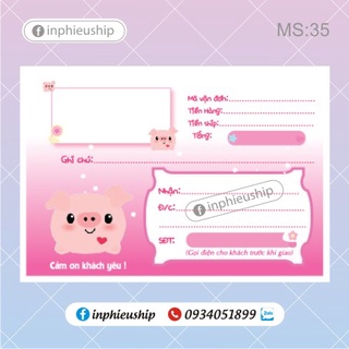 Combo phiếu ship hàng MS35