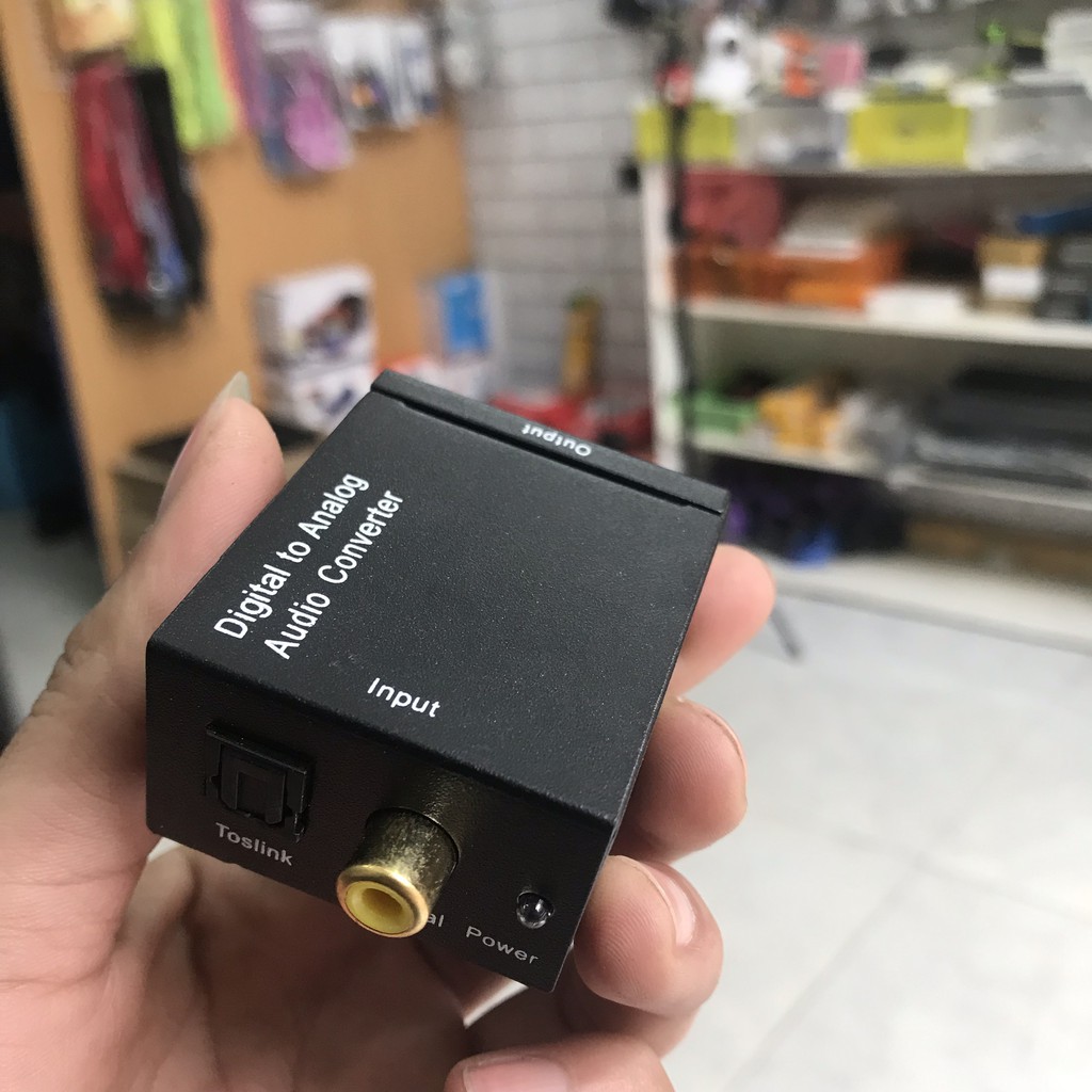 Bộ Chuyển quang Âm Thanh  Optical  TIVI Sang Audio AV Ra Amply,Loa Kèm Dây Quang