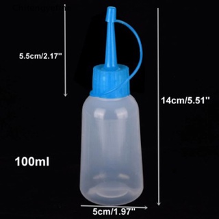 CTYE 100ml Plastic Clear Tip Applicator Bottle Plastic Squeeze Bottle With Tip Cap FINE