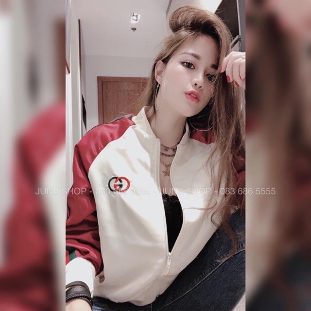 Áo khoác bomber lụa