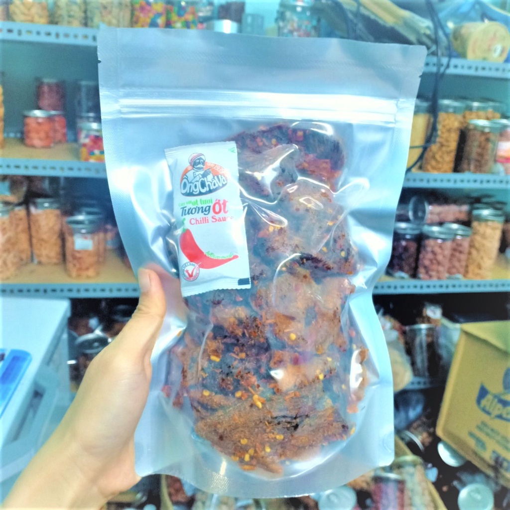 [TẶNG 100g Đậu Hà Lan Tỏi Ớt] Gói 500g Khô Bò Vụn Lớn Loại Ngon Cay (NCFOOD)