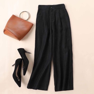 [🔥DEAL SHOCK🔥]Quần culottes đũi xước chun sau