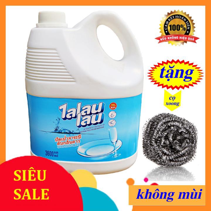 Nước Rửa Chén không Mùi Talaulau 3,6 lít - Không hại da tay Cty DƯƠNG HOÀNG HOA