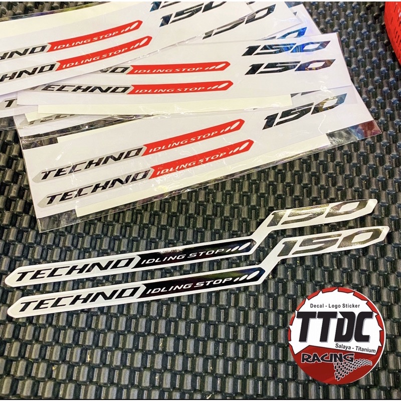 [ 1 Cặp ] Tem Techno Idling stop 150 đủ màu