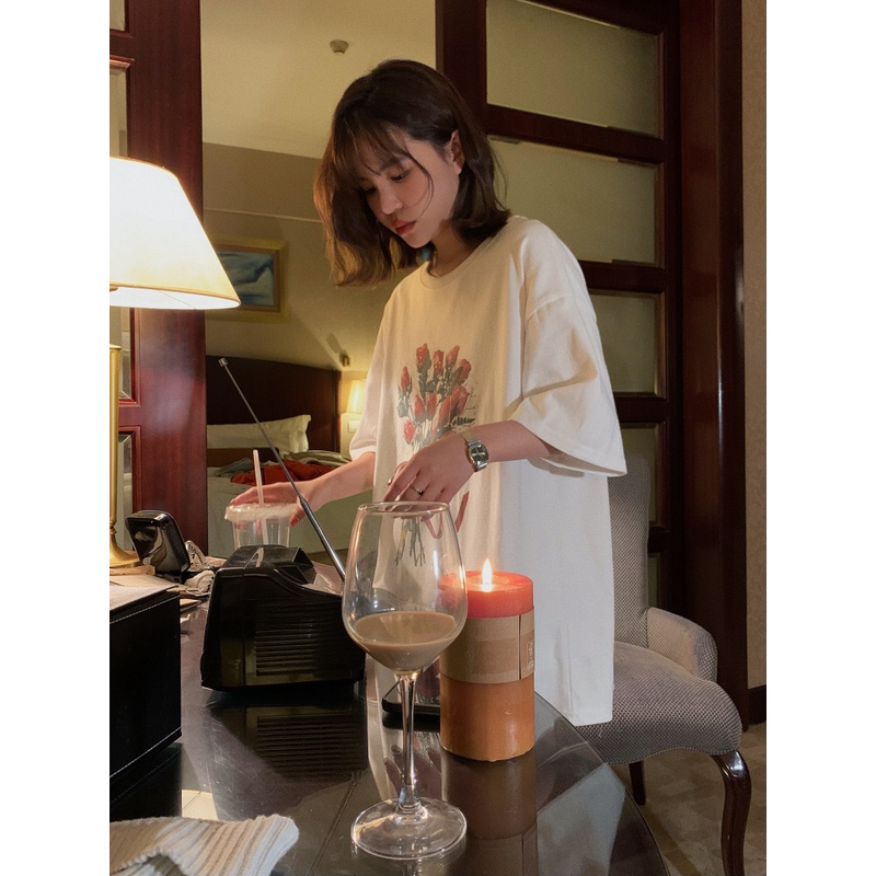 NRVP Áo Thun NgắN Tay DáNg RộNg ThờI Trang Cho Nữ