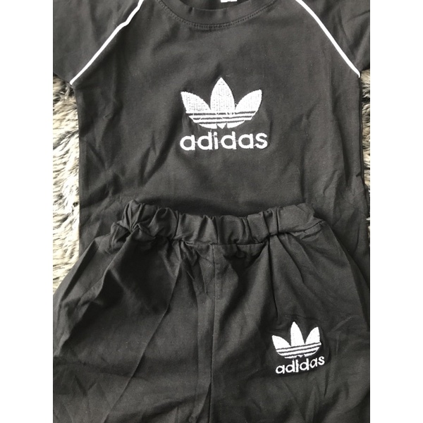 Bộ adidas cho bé, bộ cotton hè cho bé siêu đẹp hai màu dễ mặc