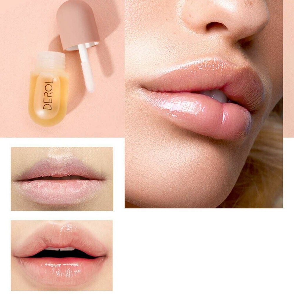 Cod Qipin 2pcs Day and Night Double Effect Lip Plumper Volume Bigger Moisturizing Lip Gloss