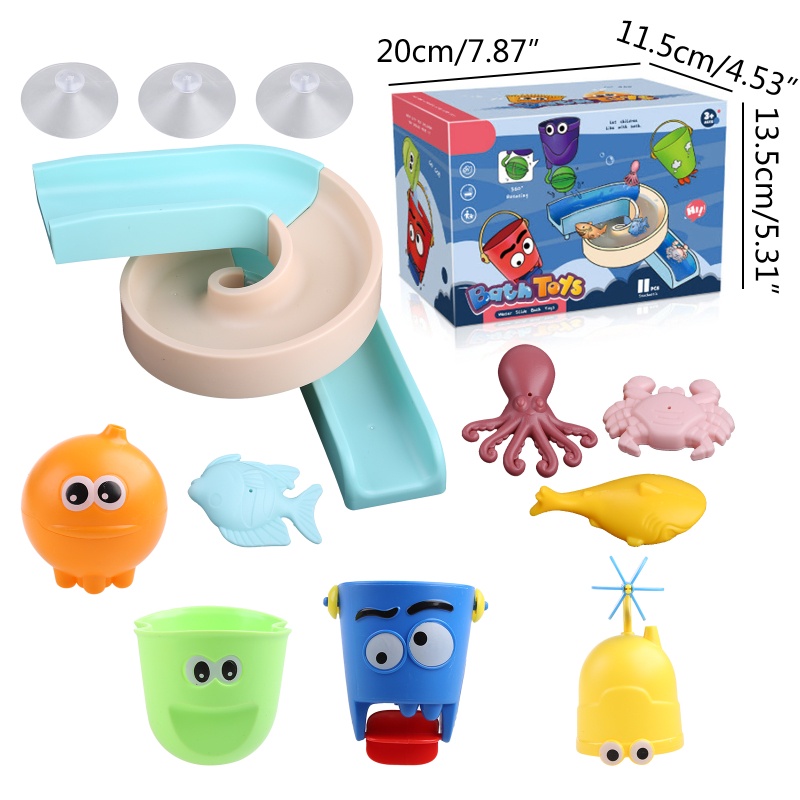 Bộ Đồ Chơi Đường Ray Nước Cho Bé Khi Tắm