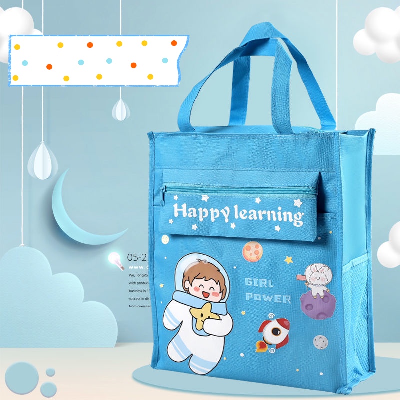 Túi Xách Vải Canvas Đeo Vai Đựng Tài Liệu Thiết Kế Dễ Thương Cho Bé