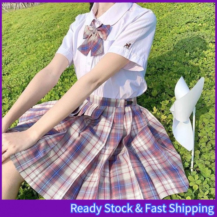 XS-2XL Nhật Bản Cô Gái Chính ThốngJKĐồng Phục Phù Hợp Với Váy Mới Trung Quốc Thương Hiệu Cùng Một Nhà MáyJKVáy Đồng Phục Nhẹ Nhàng Một Con Dao Sinh Viên Thủy Thủ Phù Hợp Với Váy Xếp Li Phù Hợp Với Áo Sơ Mi Cô Gái Ngọt Ngào Gió JK Suit