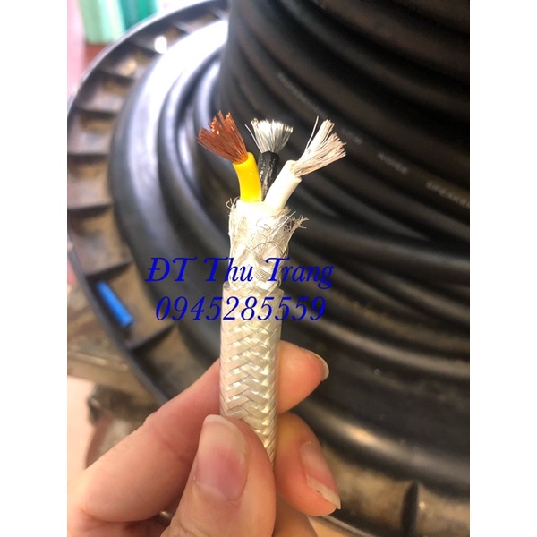 Dây nguồn audio lõi bạc 3x3mm (đk 13mm)có tặng kèm gen xắc rắn