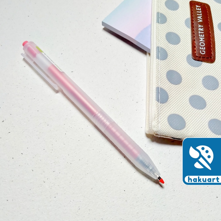 Bút gel JIYI mực đen vỏ nhám màu Pastel cho học sinh- Văn Phòng Phẩm Haku