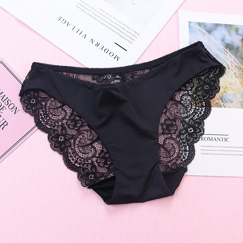 [Mã WARN10 giảm 10k đơn 99k] Quần lụa phối ren cạp thấp | BigBuy360 - bigbuy360.vn