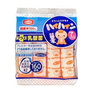 Bánh Gạo ăn dặm Haihain Nhật Bản  7 + Gói 53g, Bánh gạo cho trẻ từ 7thang tuổi