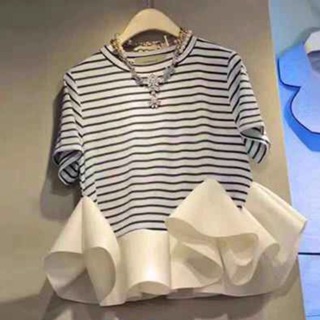 Áo peplum giấu bụng , mẫu Hàn quốc